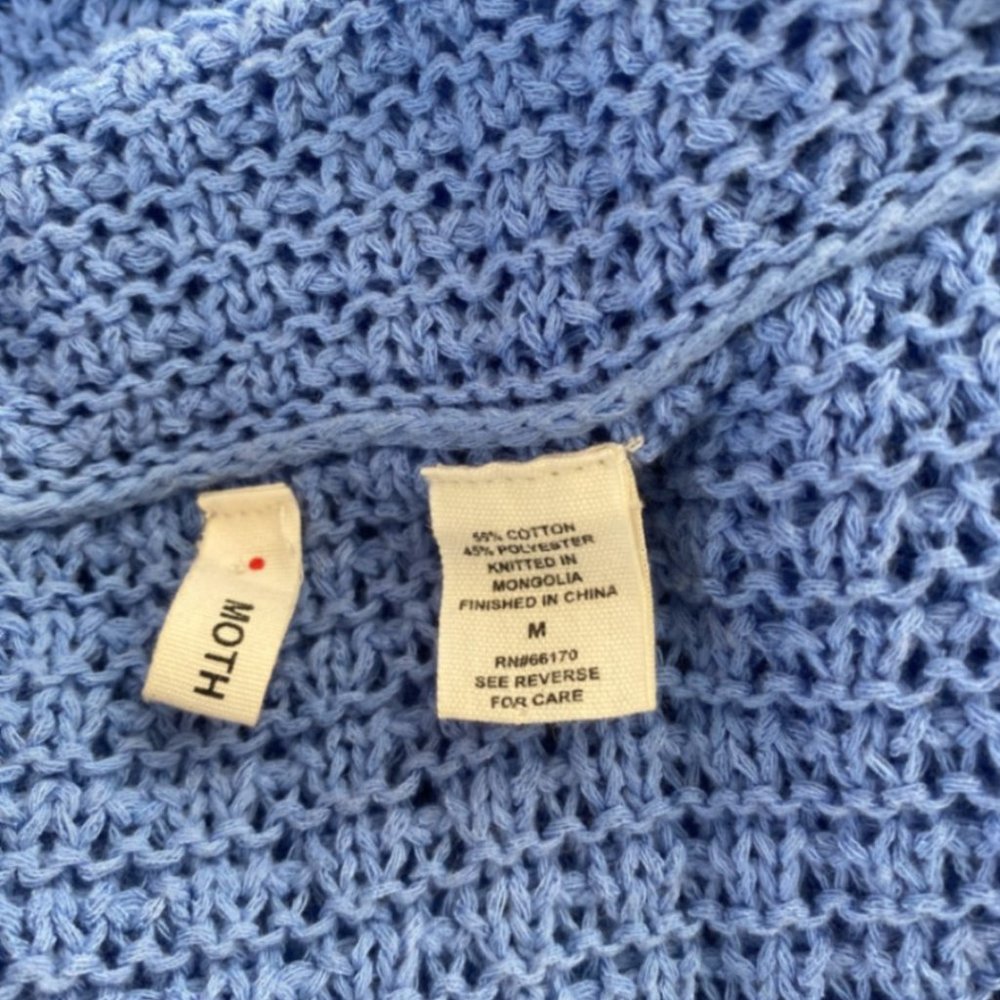 SOLD Anthropologie Moth Cardigan Sweater Medium - Picture 3 of 7